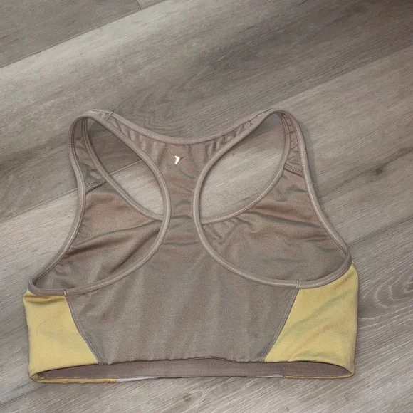 Old Navy Tan and Yellow Sports Bra - Picture 3 of 4